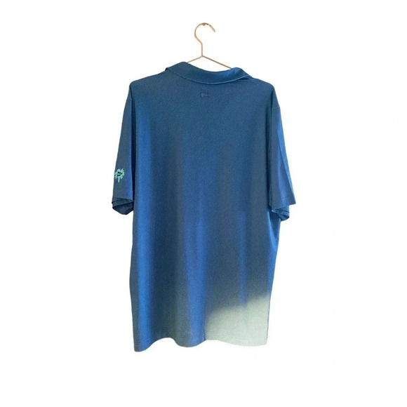 Cutter & Buck CB Dry Tec 50 UPF+ Men's Blue Golf Polo Shirt Size Large - Picture 2 of 5